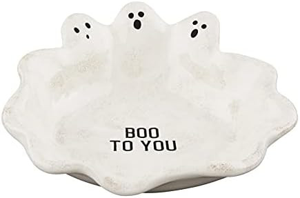 Mud Pie, White, Halloween Ghost Candy Dish, 11" x 10" : Amazon.ca: Home | Amazon (CA)