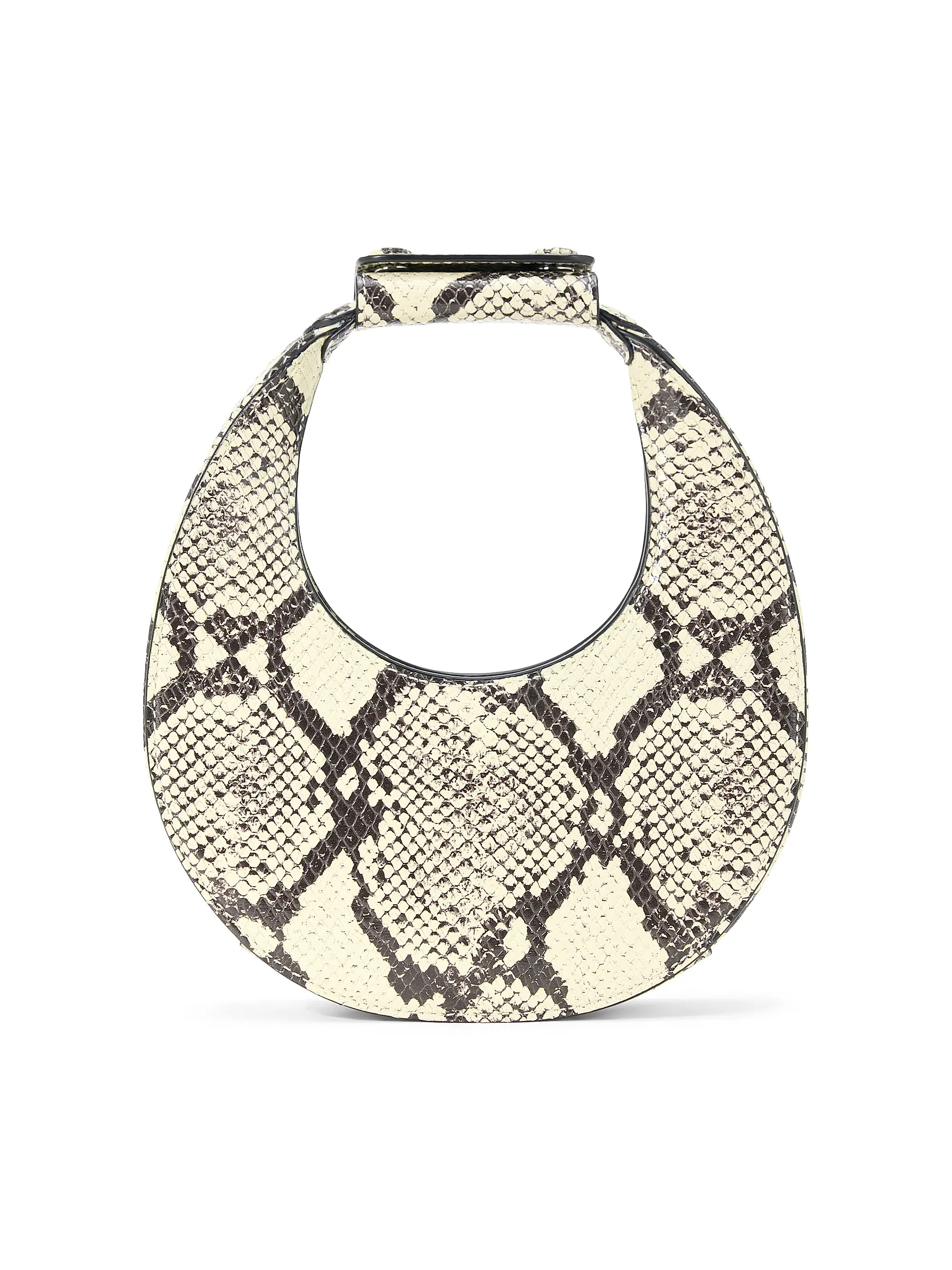 Good Night Moon Snakeskin-Print Leather Top Handle Bag | Saks Fifth Avenue