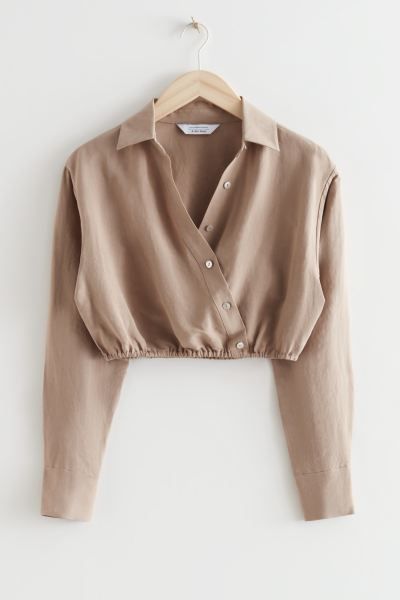 Kurze asymmetrische Bluse | H&M (DE, AT, CH, NL, FI)