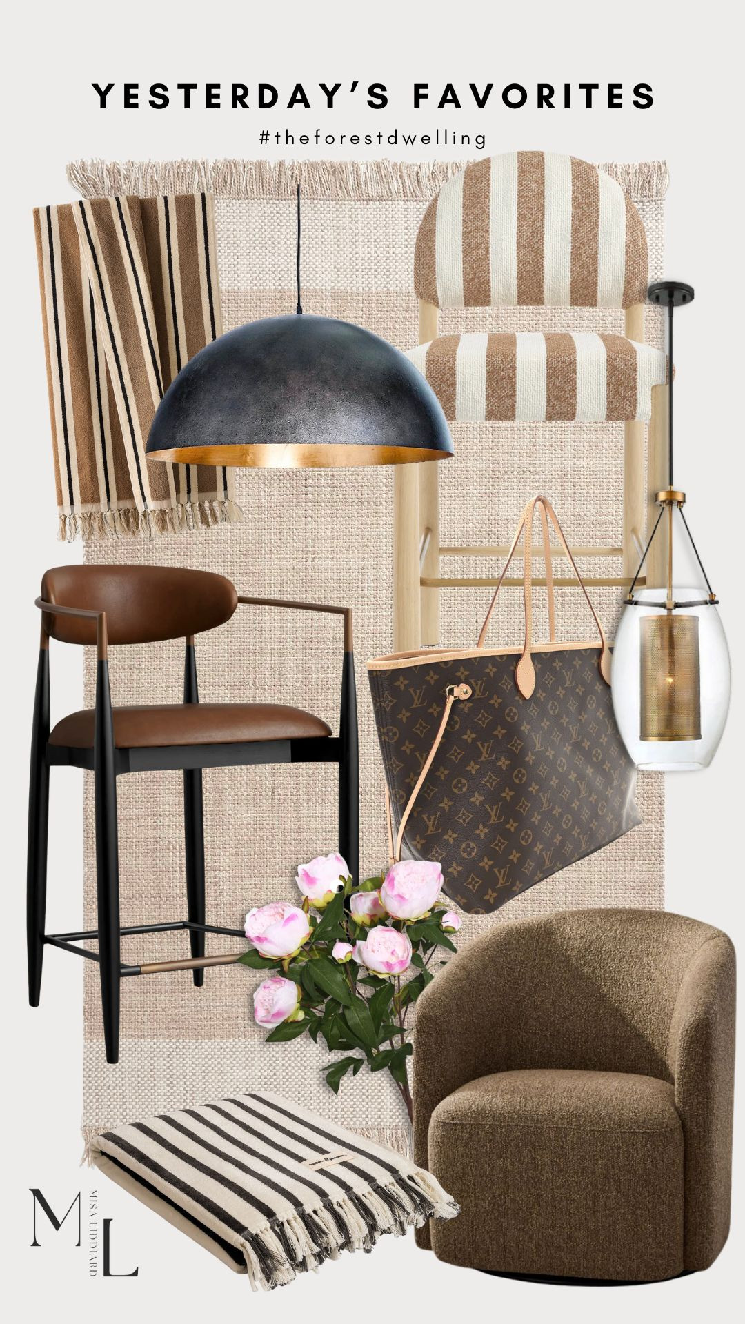 Sharing yesterday's faves! Loving these counter stools. The stripes are so fun. These are some of the light fixtures in my home. The Dunbar pendants are styled down the hallway. The Sigmund pendants are over the kitchen island. The towels are amazing quality. The neutral toned stripes are perfection.  

 #LTKdayinmylife #LTKSeasonal #LTKHome