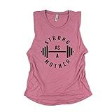 Muscle Tank Top Shirt, Strong as a Mother, Funny Womens Workout Shirt, Gift for Mom | Amazon (US)