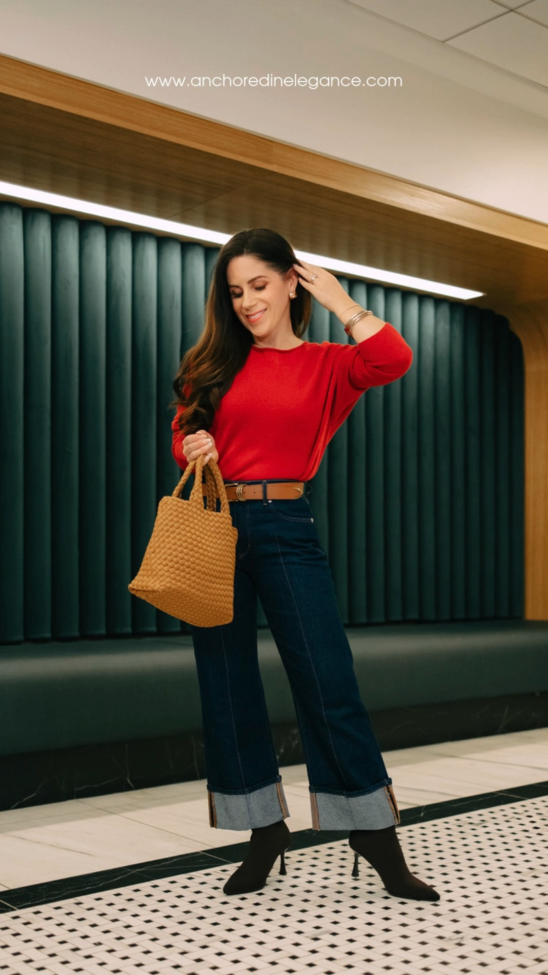 Refresh that closet for 2026 by investing in capsule wardrobe building blocks you'll hold onto season after season - Quince has been one of my favorite sources for these type of pieces! What to put on your list? Quality cashmere, classic denim, and a versatile, functional bag. 

boatneck cashmere sweater | woven crossbody bag | cuffed denim | sock booties 

 #LTKSeasonal #LTKOver40 #LTKPetite