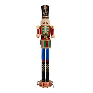 Home Accents Holiday 8 ft. LED Giant Sized Nutcracker Holiday Yard Decoration 21SV23165 - The Hom... | The Home Depot