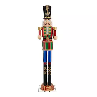 Home Accents Holiday 8 ft. Giant-Sized LED Towering Santa with Multi-Color  Lantern 23SV23825 - The Home Depot