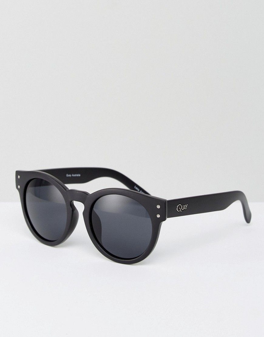 Quay Australia Invader Sunglasses With Black Frame - Black | ASOS US