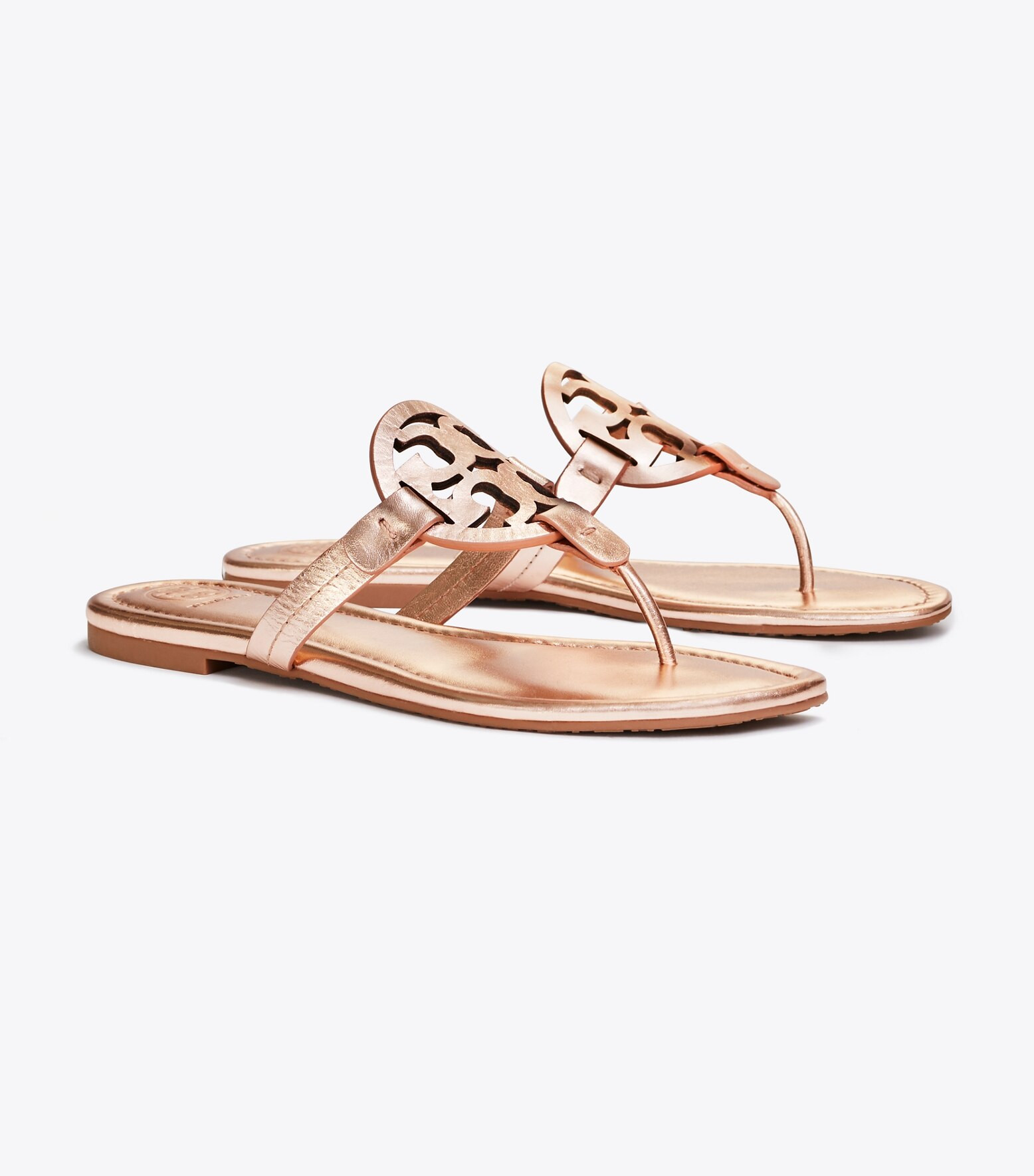 Tory Burch Miller Sandal, Metallic Leather: Women's Shoes  | Tory Burch | Tory Burch (US)