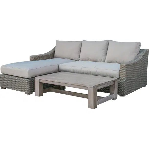 Stannos 3 - Person Outdoor Seating Group with Cushions | Wayfair North America