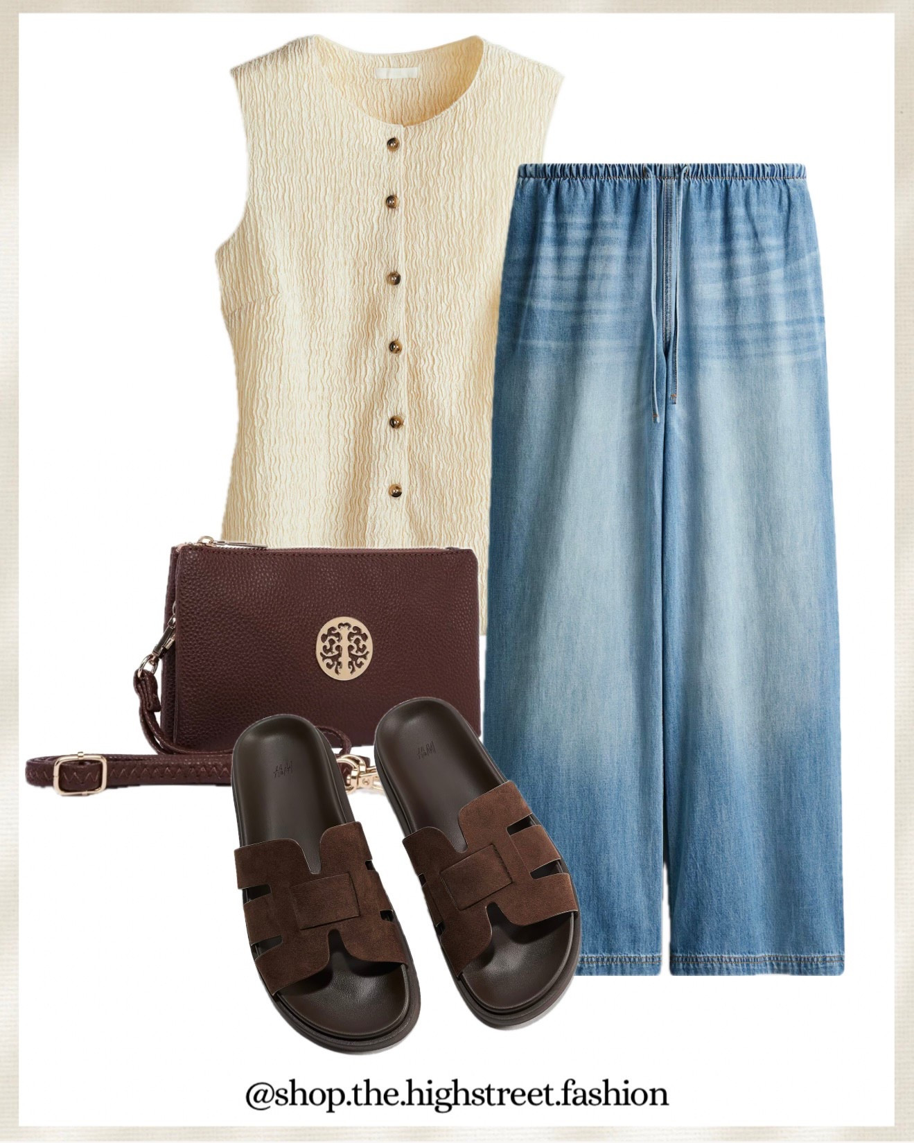 Spring fashion, summer fashion, ootd, sandals, fashion ideas, outfit inspo, comfy, trending, brown, wide leg

#LTKstyletip #LTKuk #LTKspring