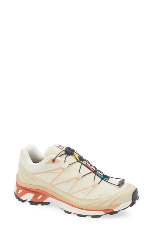 Salomon XT-6 Gore-Tex® Waterproof Sneaker in Almond Milk at Nordstrom, Size 10.5 Women's | Nordstrom