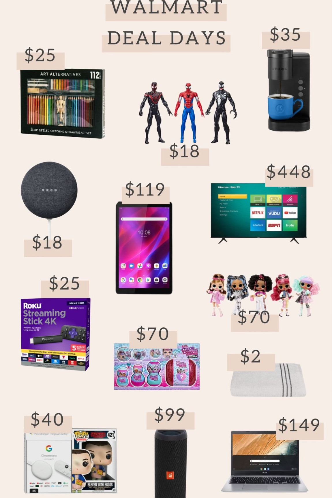 Deals for days Black Friday just launched a bunch more deals! Grab them quick! 
Boys and girls toys
TVs
Coloring pencils 
Tablet
Roku
Towels
Lol dolls and more 

#LTKsalealert #LTKHoliday #LTKCyberweek