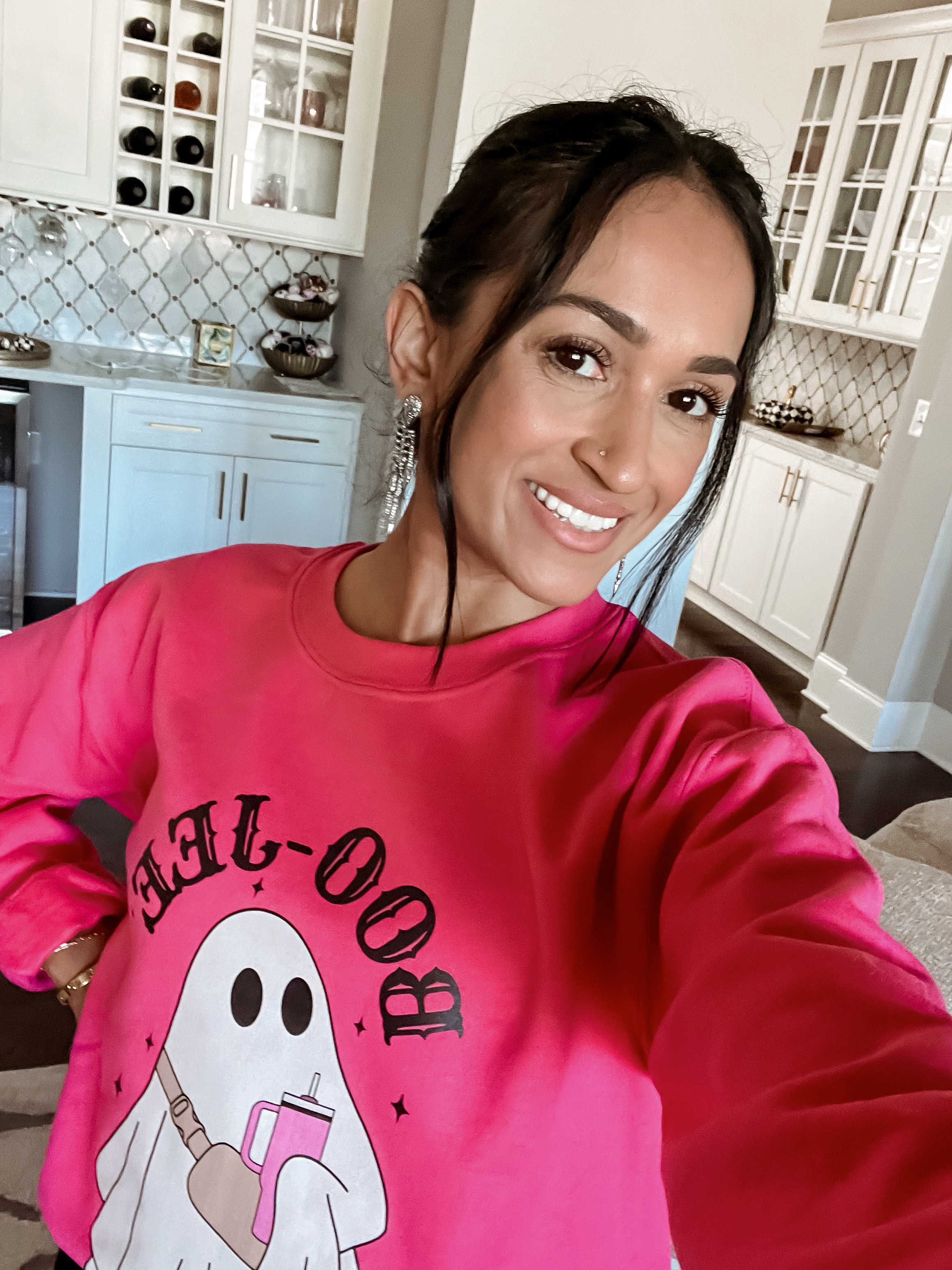 Boojee sweatshirt
Halloween
Skeleton earrings
40% off sweatshirt automatically applied at checkout 

#LTKHalloween #LTKSeasonal #LTKFindsUnder50