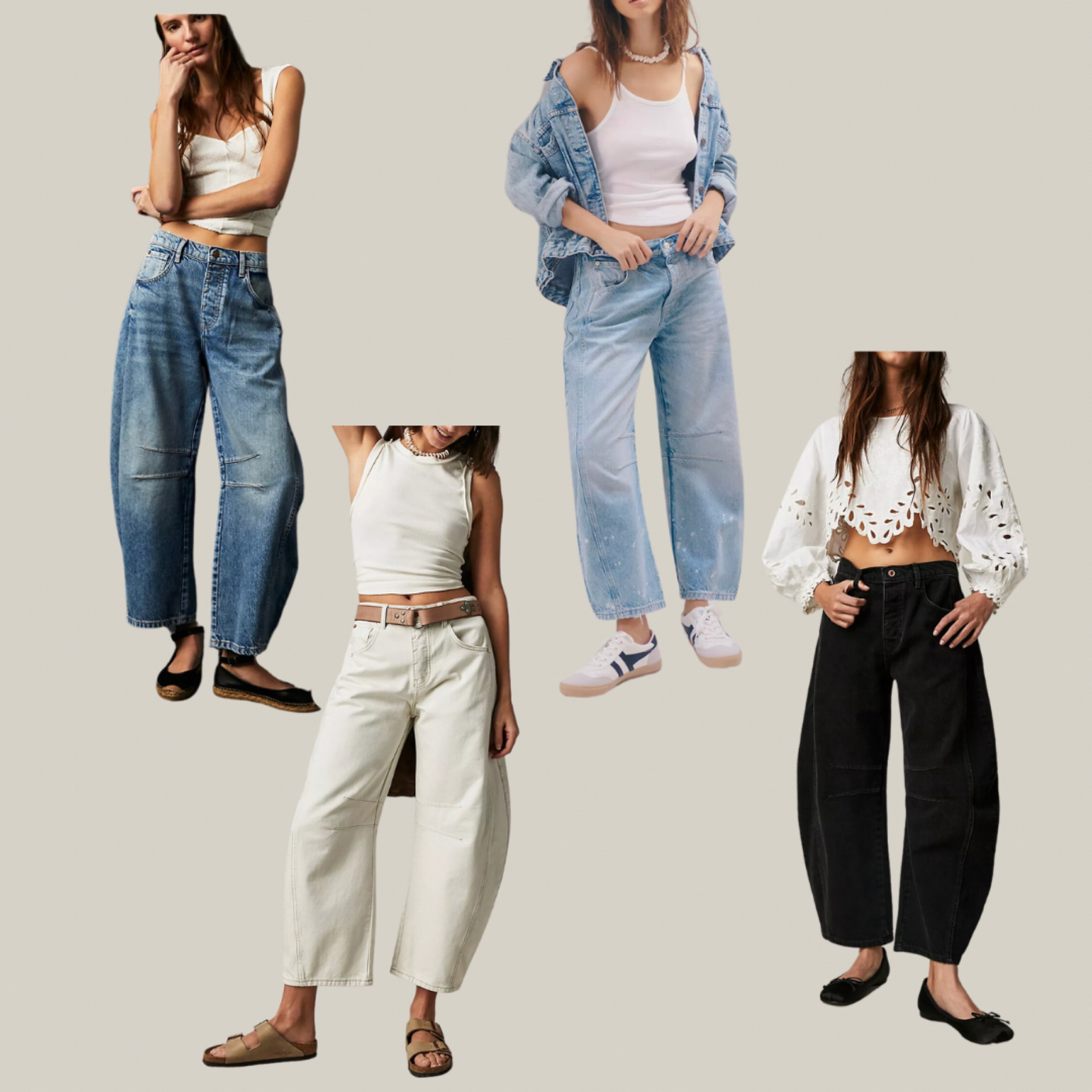 Free people barrel jeans