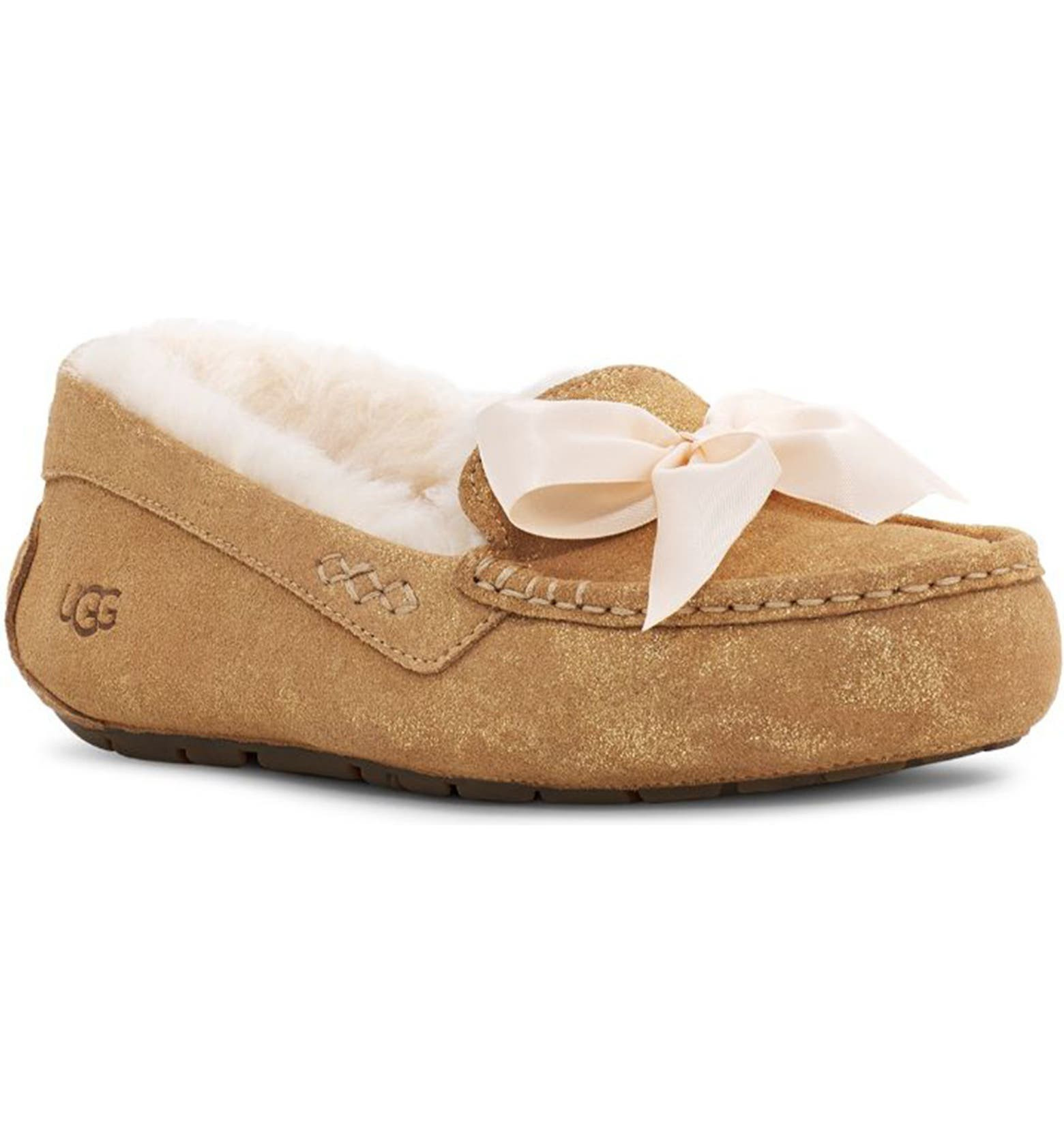 Ansley Bow Glimmer Flat | Nordstrom Rack