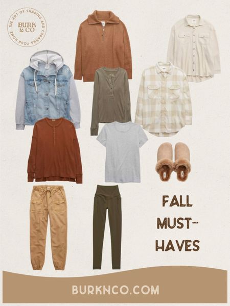 Midsize mom fall fashion wardrobe. Seasonal style Size 16 cozy outfits. Aerie fall must-have pieces!

#LTKstyletip #LTKcurves #LTKSeasonal