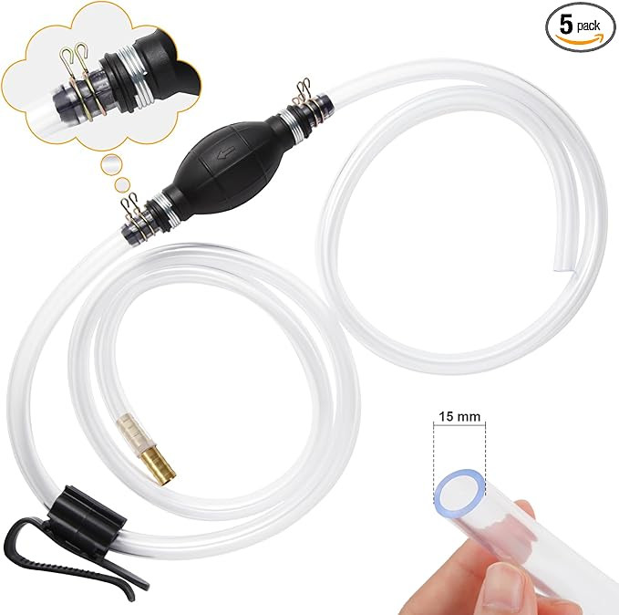 Gasoline Siphon Hose Pump, Hand Fuel Transfer Pump, High Flow Gas Siphon Pump for water Gasoline ... | Amazon (US)