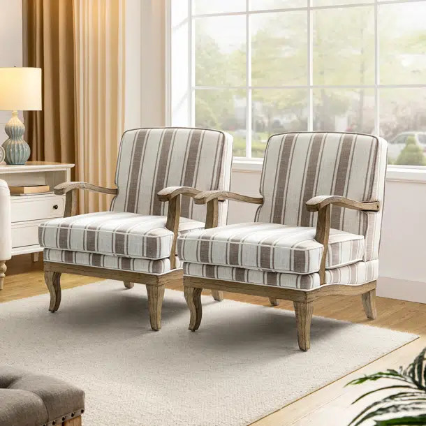 Amilio 2 Piece Upholstered Armchair Set | Wayfair North America