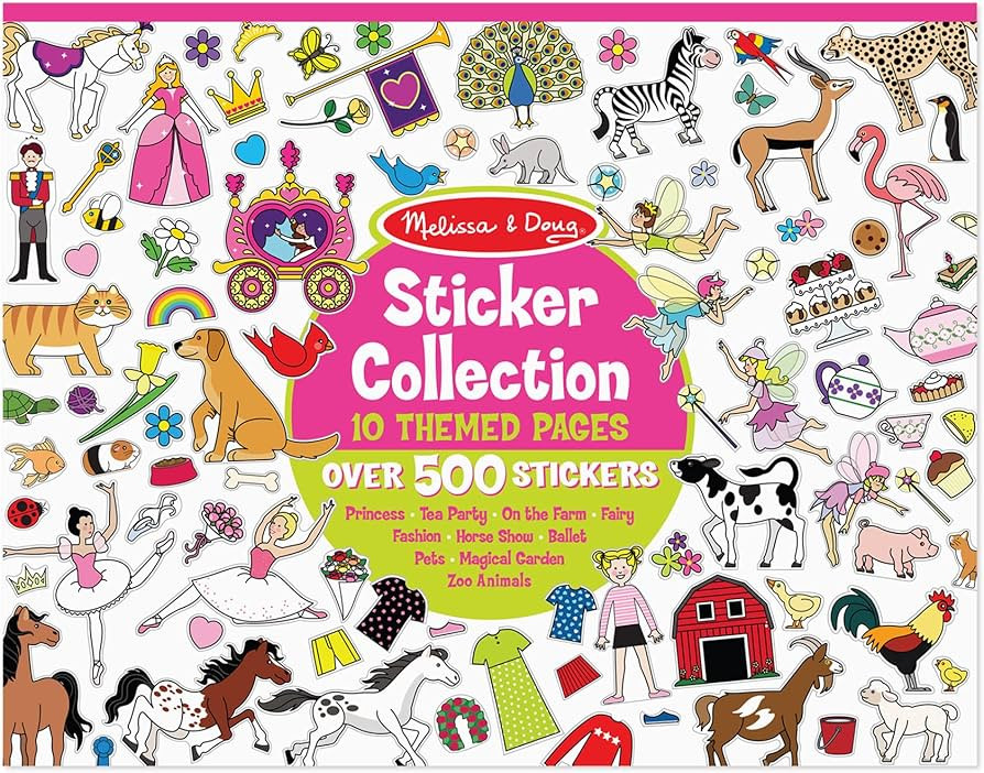 Melissa & Doug Sticker Collection Book: Princesses, Tea Party, Animals, and More - 500+ Stickers | Amazon (CA)