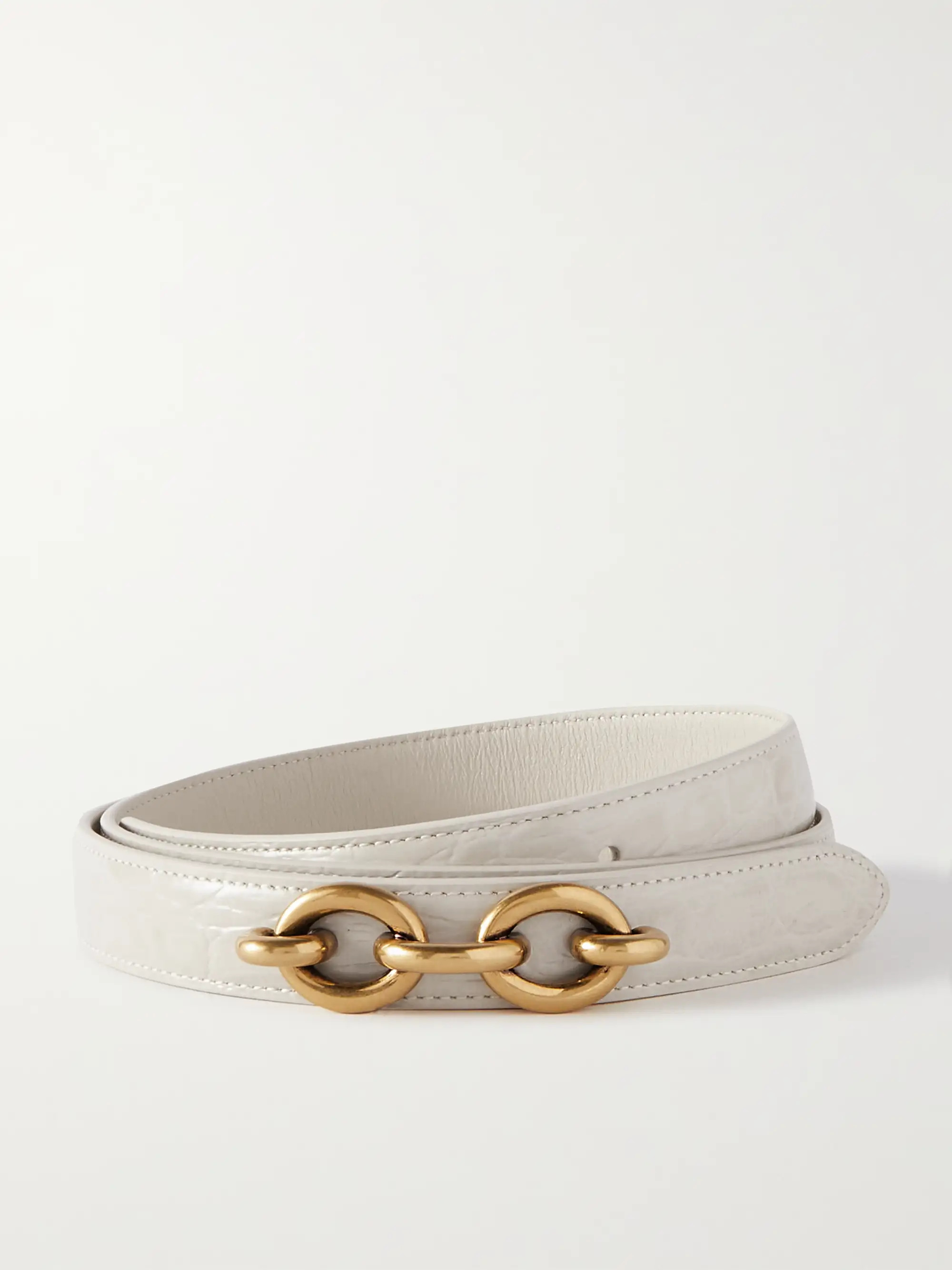 Le Maillon croc-effect leather belt | NET-A-PORTER (US)