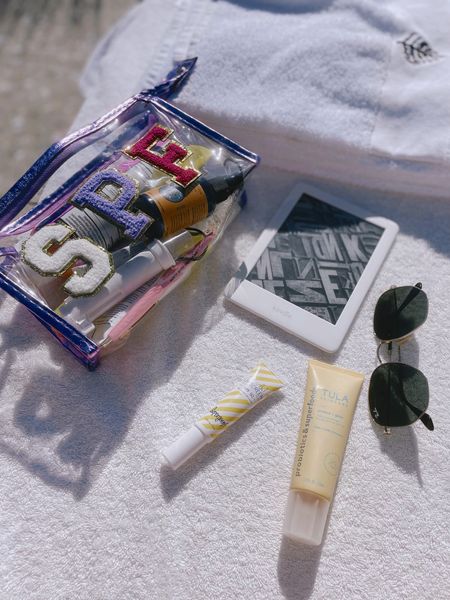 Beach vacation essentials. I love this clear SPF case to throw in a beach bag, it’s large enough to fit a full spray sunscreen. Also linking my favorite face sun screen from Tula and my lip sunscreen! 

#LTKFind #LTKswim #LTKtravel
