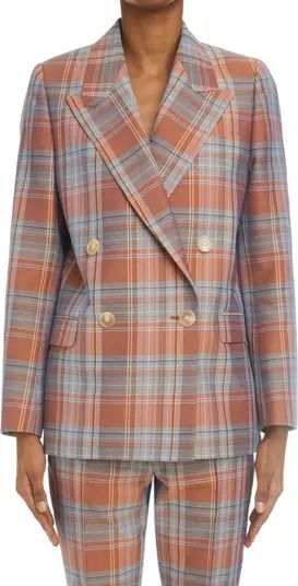 Janny Plaid Double Breasted Suit Jacket | Nordstrom