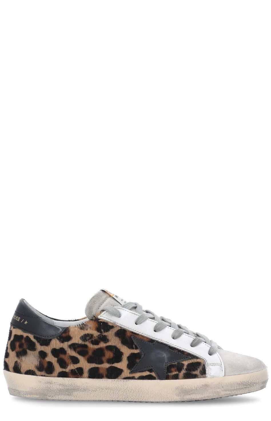 Golden Goose Deluxe Brand Super-Star Leopard Print Sneakers | Cettire Global
