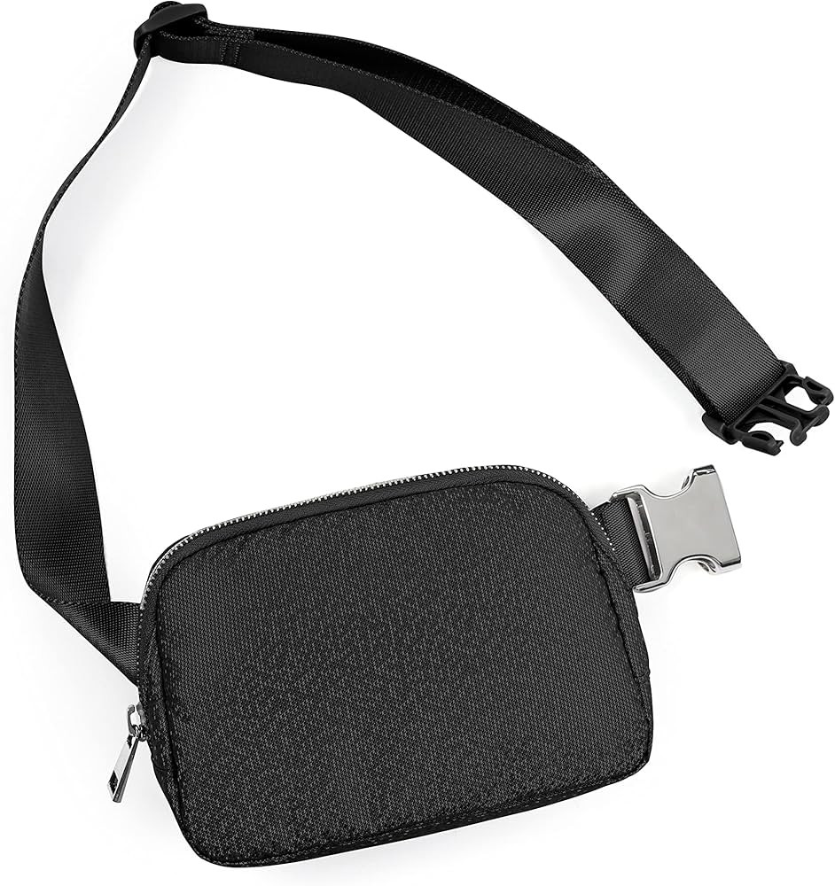 ODODOS Mini Belt Bag with Adjustable Strap, PU Fanny Pack Small Waist Pouch for Workout Running Trav | Amazon (US)