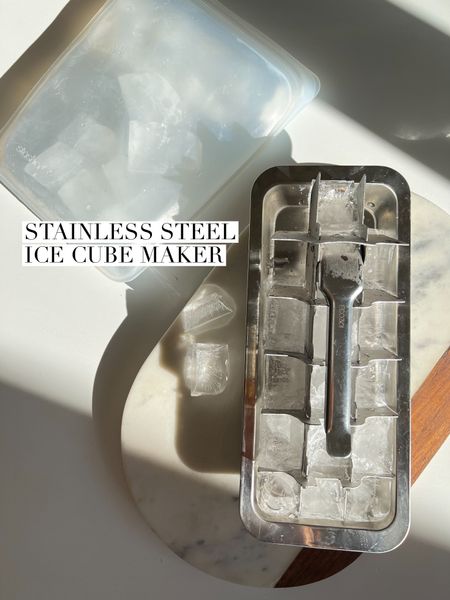 I bought this a few weeks ago and it hasn’t let me down. I ordered it because my silicone ones were starting to hold a scent from whatever I froze in it like bone broth then my water ice cubes tasted like bone broth. #icecubemaker #stainlesssteelicecubetray #icecubetray 

#LTKSeasonal #LTKunder100 #LTKhome
