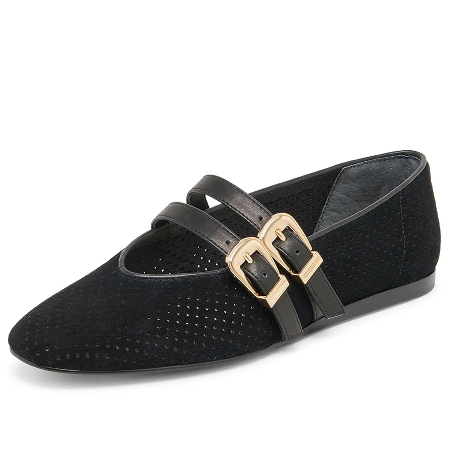 Mary Jane Flats for Women Woven Raffia Round Toe Ballet Flat Comfortable Walking Ballerina Shoes ... | Amazon (US)