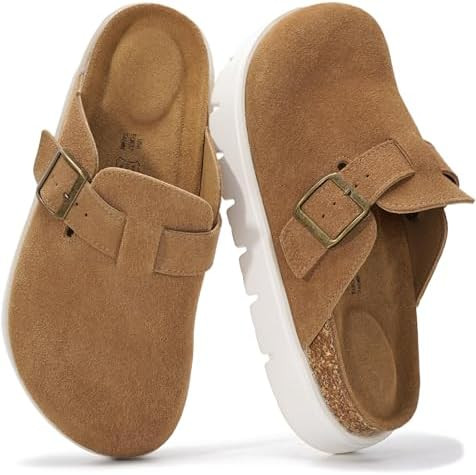 Project Cloud 100% Genuine Leather Platform Clogs for Women (BentonChunky) | Memory Foam Insole A... | Amazon (US)
