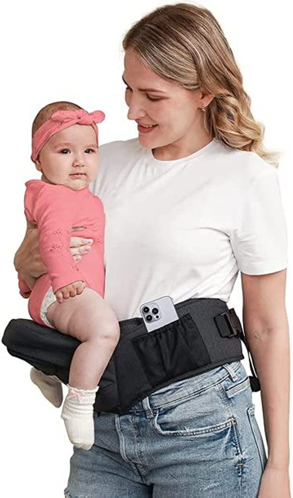 BABYMUST Hip Seat Baby Carrier, Advanced Adjustable Waistband &Various Pockets, Ergonomic Carrier... | Amazon (US)