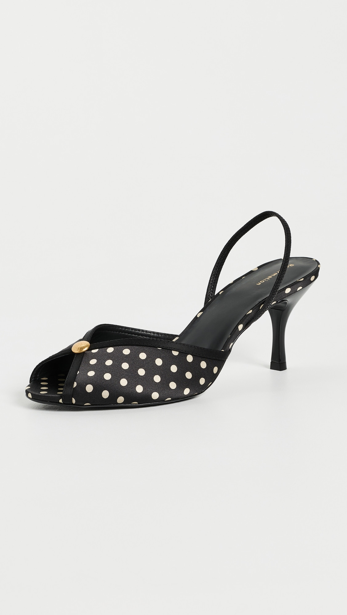 Paula Heeled Sandals - Polka Dot Satin | Shopbop