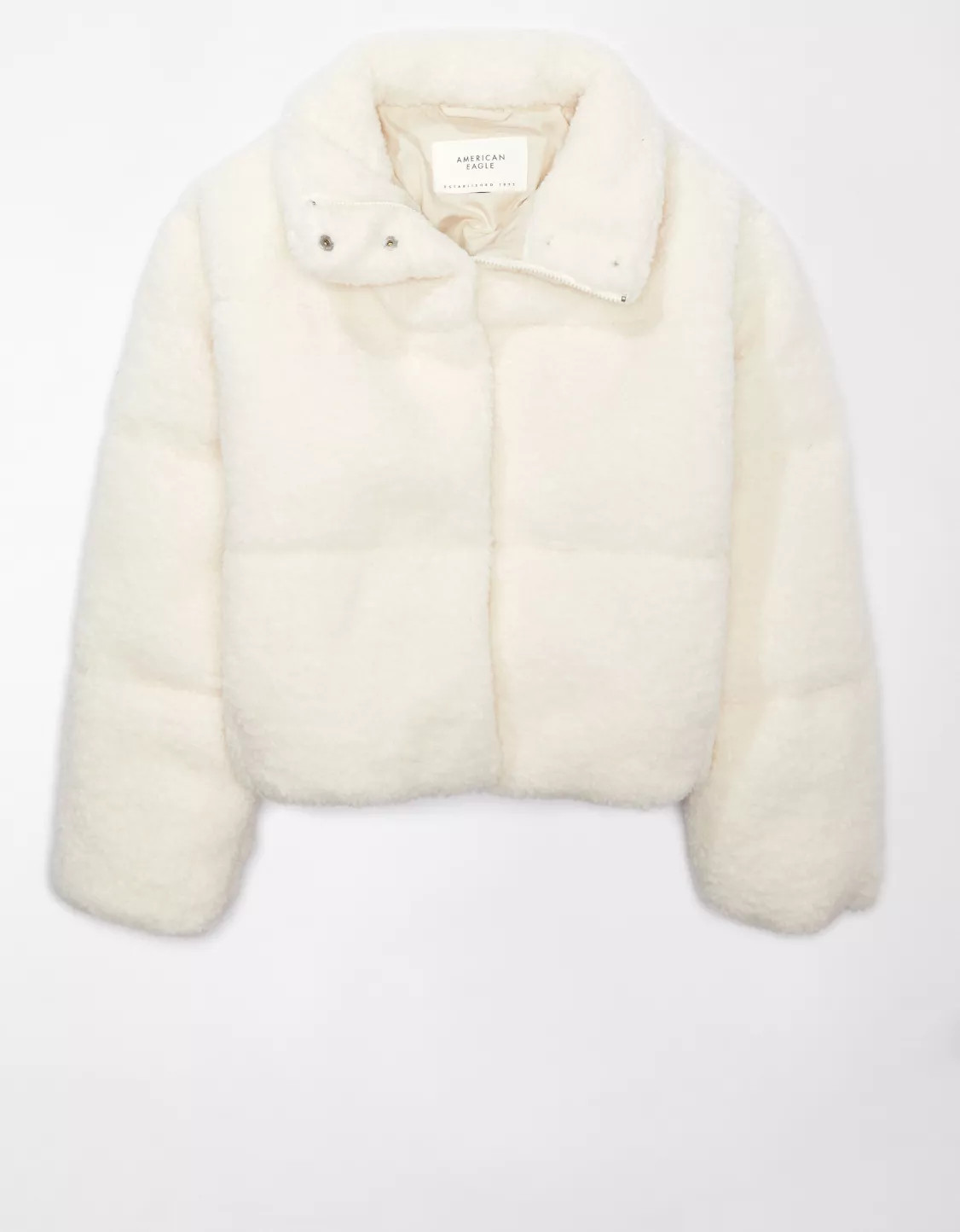 AE Sherpa Puffer Jacket | American Eagle Outfitters (US & CA)