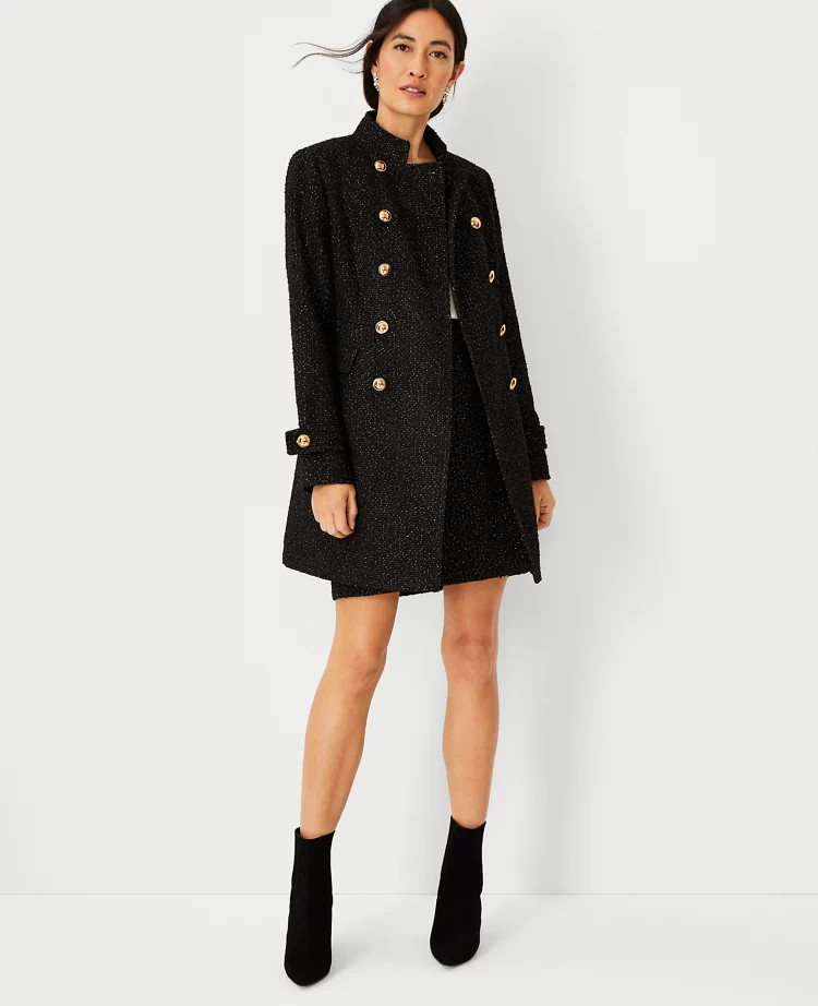 Tweed Military Coat | Ann Taylor (US)