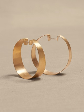 Antalya Wide Hoop Earrings | Aureus + Argent | Banana Republic (US)