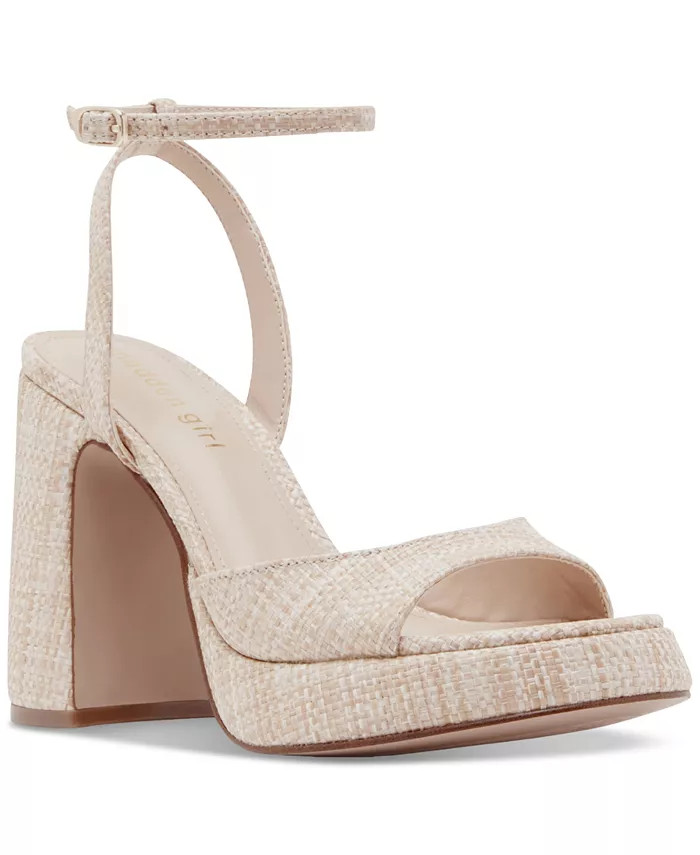 Caicos Ankle-Strap Platform Dress Sandals | Macy's