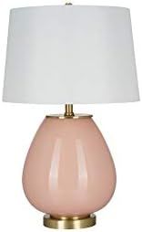 Catalina Lighting 22075-001 Modern Smooth Glass Table Lamp with Metal Brass Accents, LED Bulb Inc... | Amazon (US)