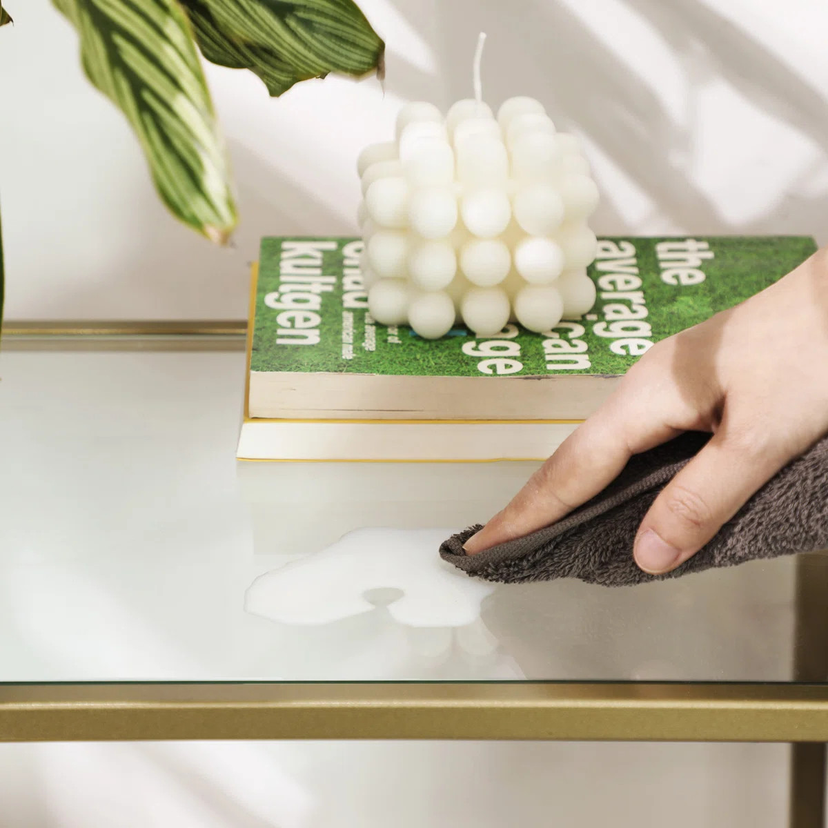 Odine Glass Top Console Table | Wayfair North America