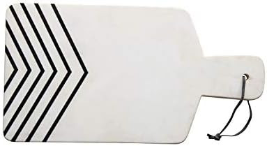 Bloomingville White and Black Chevron Marble Cheese Cutting Board | Amazon (US)