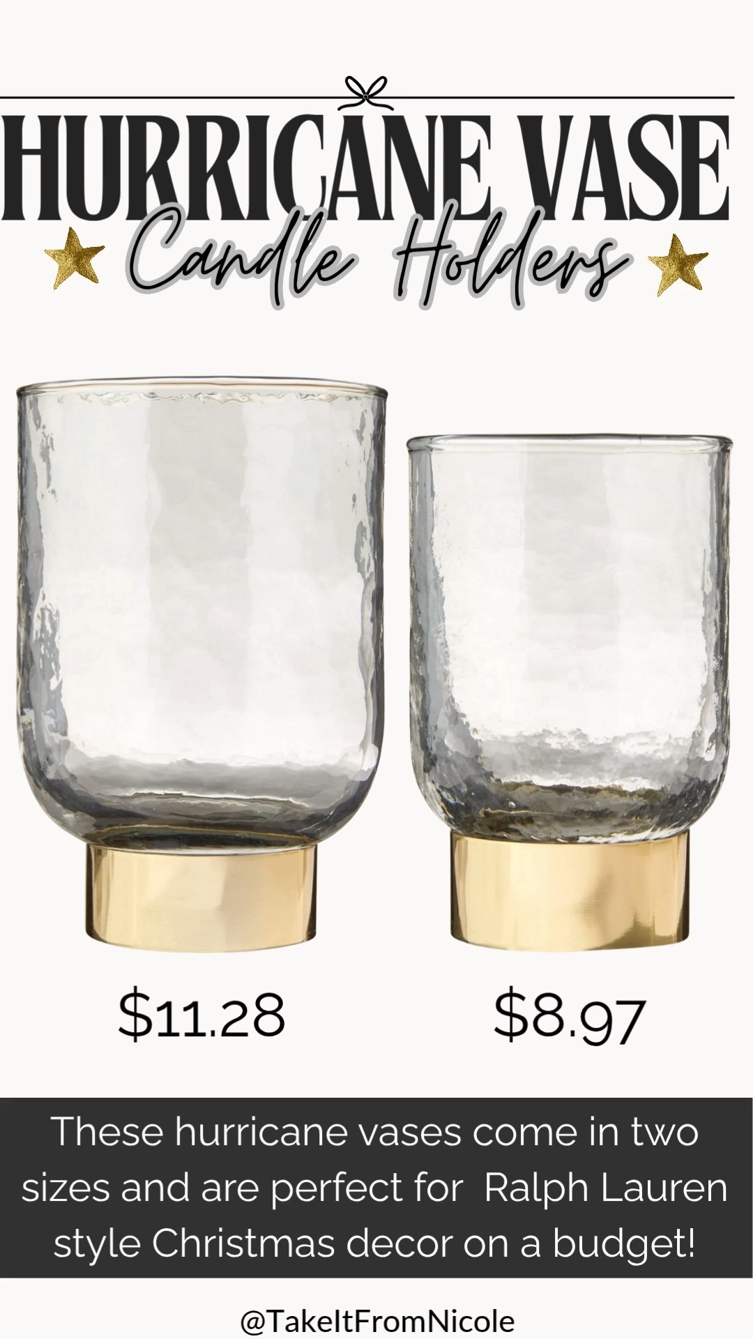 I’m SO excited about Ralph Lauren Christmas trending since I do more traditional Christmas décor. I found these My Texas House hurricane vases for a steal that I think will be perfect! I’m going to use them for candles but they would also be pretty filled with ornament balls etc. I like that I can repurpose them year round.


#LTKHoliday #LTKHome #LTKFindsUnder50