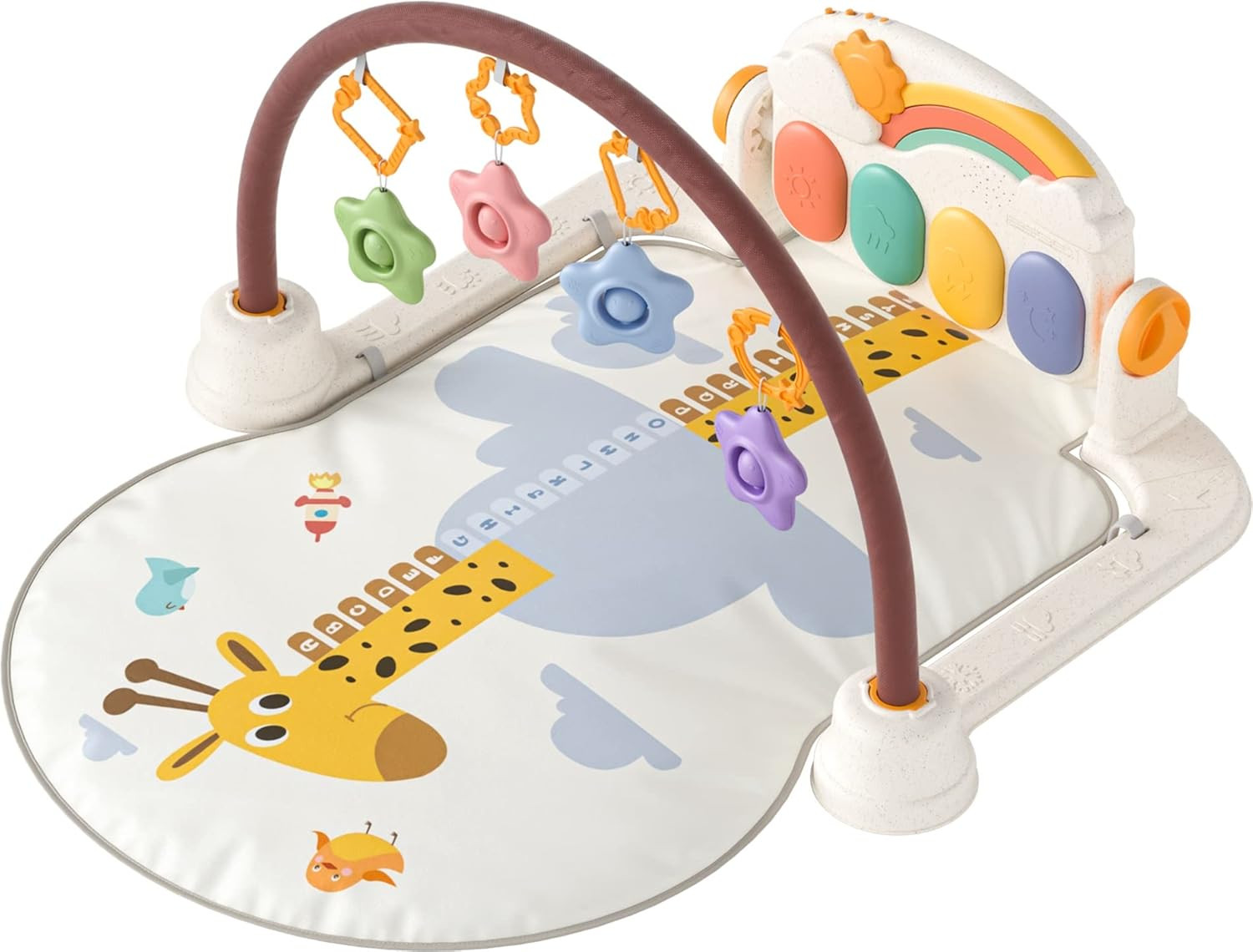 TUMAMA Baby Gym Activity Play Mat with Sounds,Lights and Music,Kick and Play Piano Gym,Early Deve... | Amazon (US)