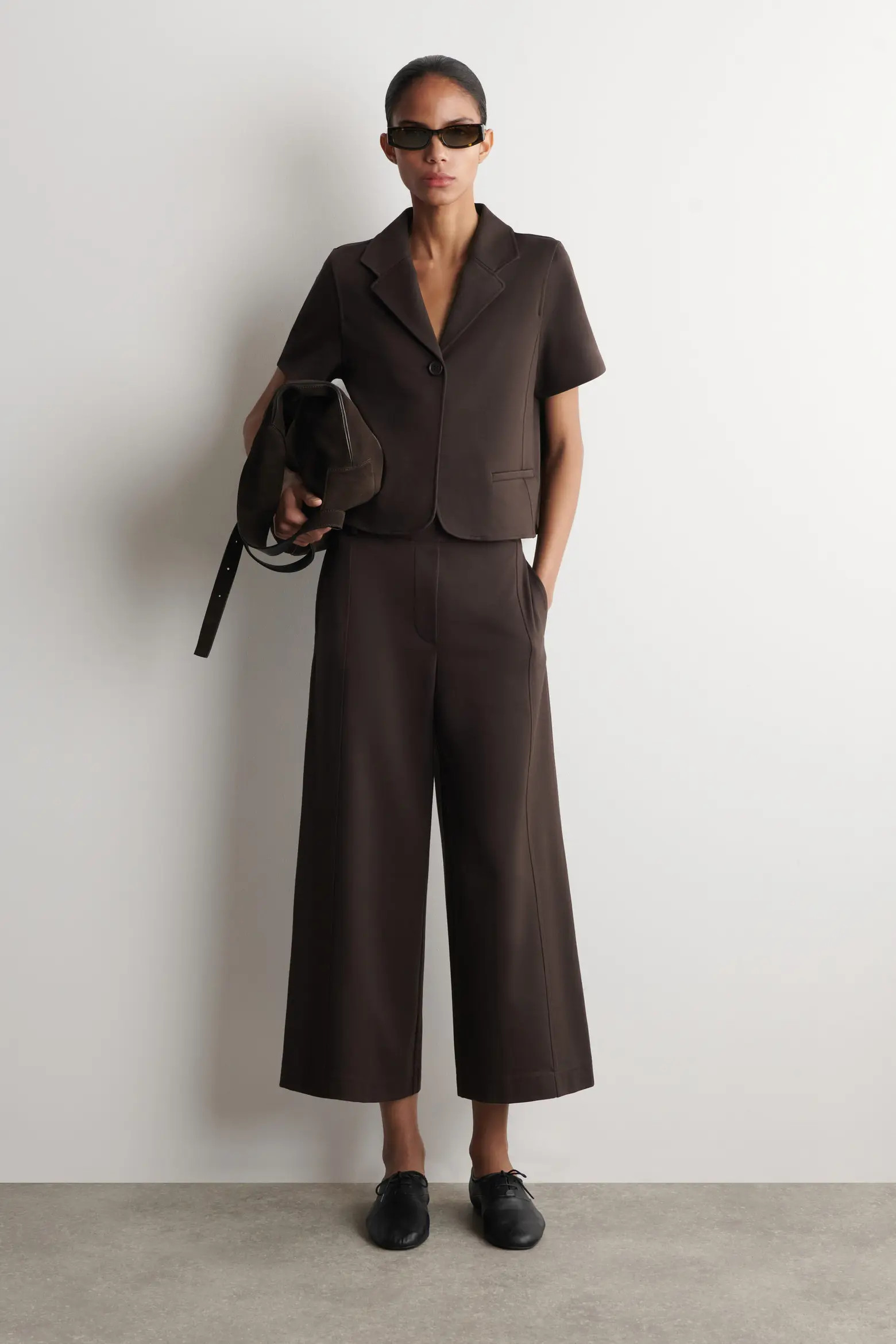 COS Twill-jersey Straight-leg Culottes (Women) | Nordstrom | Nordstrom