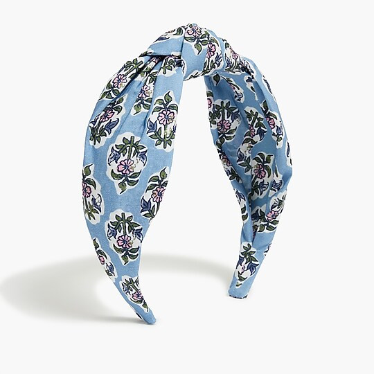 Printed knot headband | J.Crew Factory