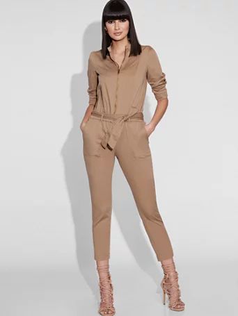 zip-front jumpsuit - gabrielle union collection | New York & Company