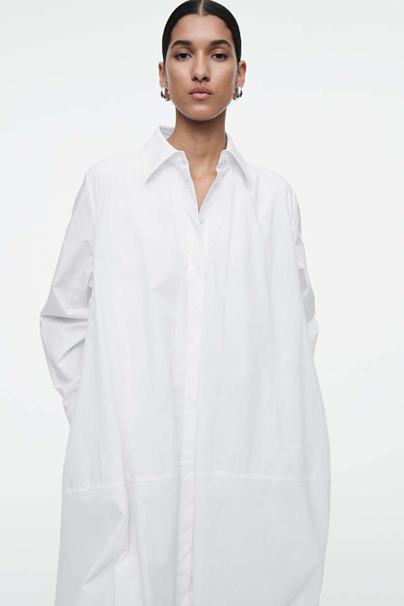 BUBBLE-HEM SHIRT DRESS | COS (US)