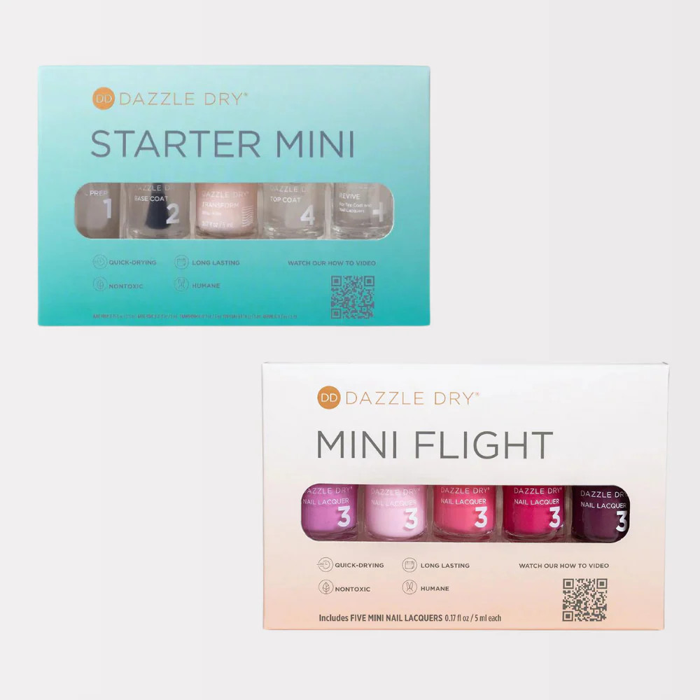 Starter Mini Kit + Coronado Mini Flight – Mini Nail Lacquer System by Dazzle Dry | Dazzle Dry