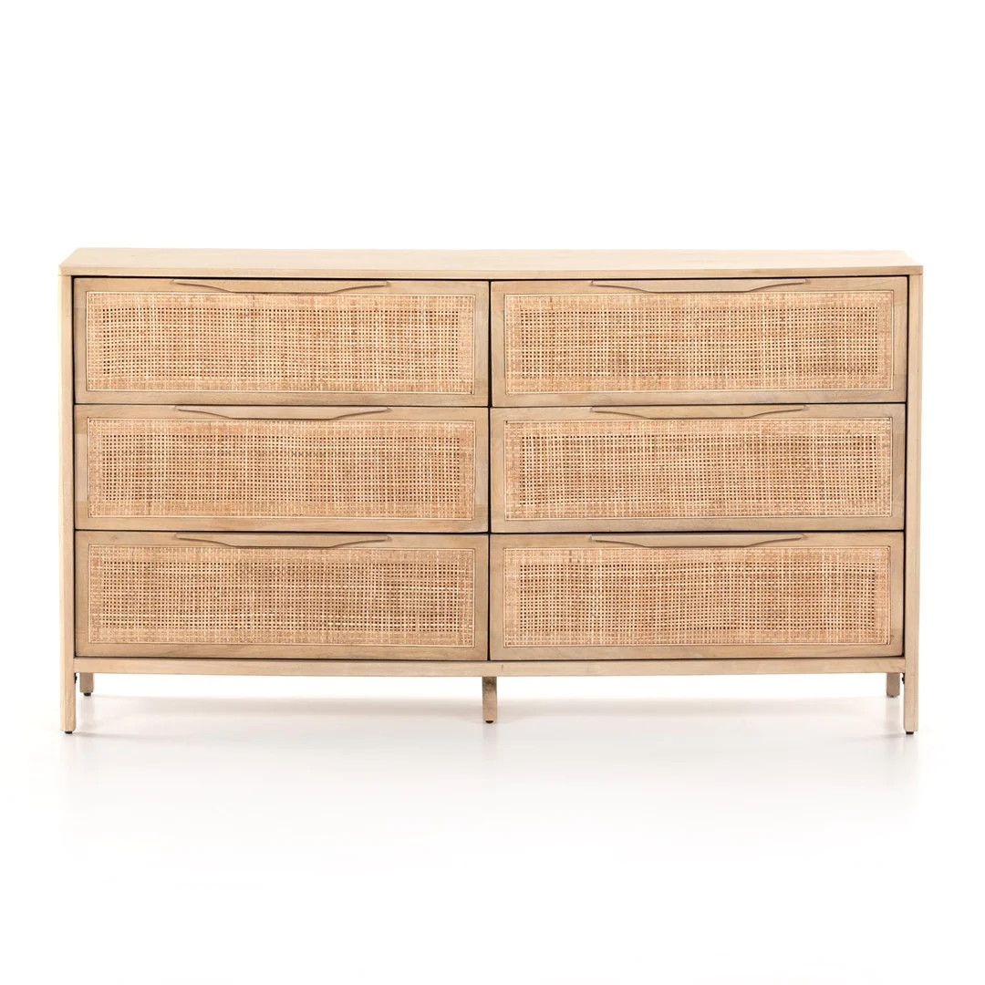 Sydney 6 Drawer Dresser in Various Colors | Burke Decor