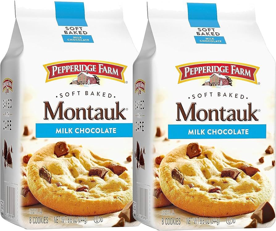Pepperidge Farm Montauk Soft Baked Milk Chocolate Chunk Cookies (2 Pack SimplyComplete Bundle) fo... | Amazon (US)