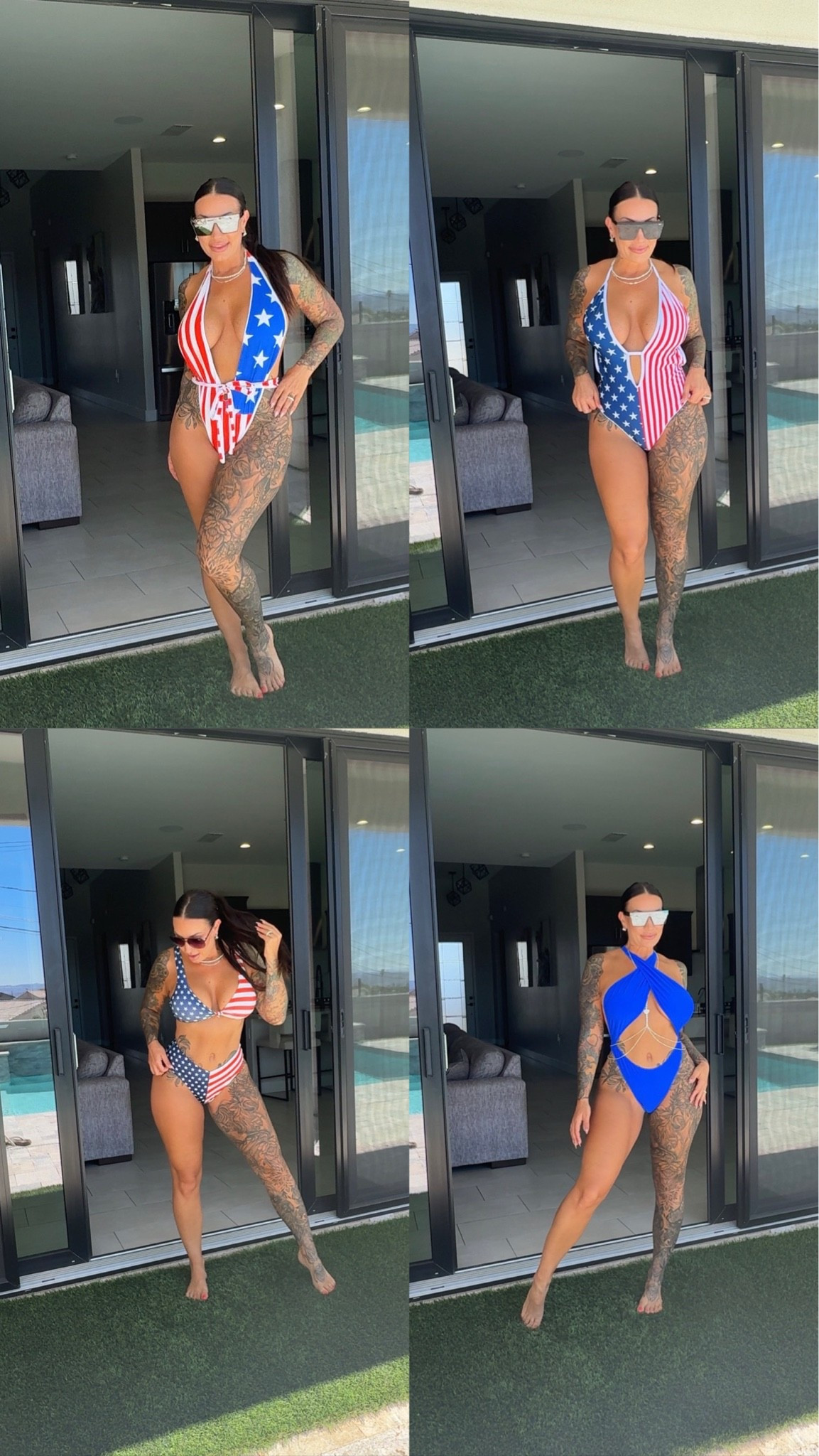 4th of July swimwear❤️🤍💙

#LTKSwim #LTKootd