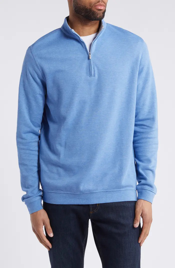 Crown Comfort Piqué Quarter Zip Pullover | Nordstrom Rack