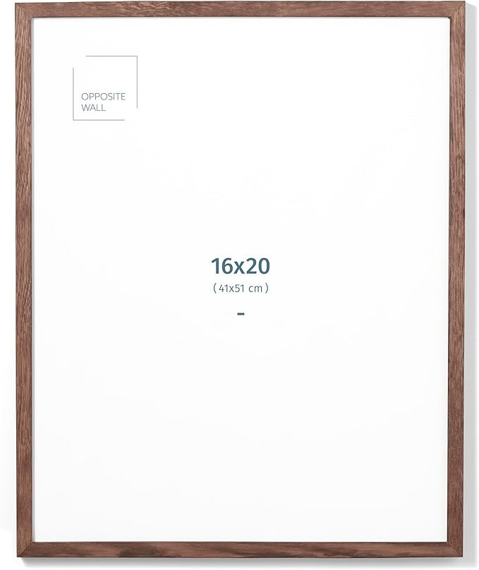 Opposite Wall - 16x20 in - Dark Solid Oak Wood Picture Frame - Lightweight, Versatile & Shatterpr... | Amazon (CA)